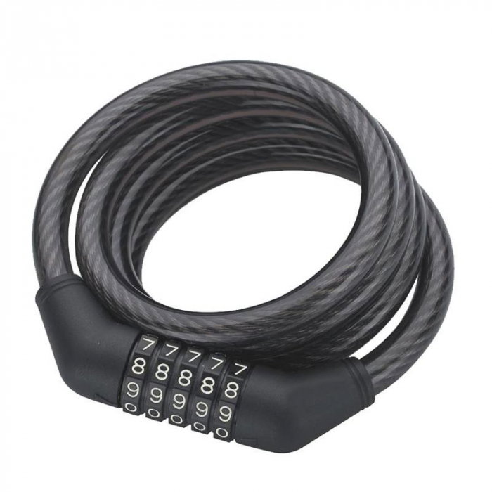 Antifurt pentru bicicleta cu cifru, Strend Pro 84620, 10mm x120cm, cod din 5 cifre [1]