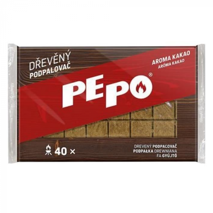 Bricheta din lemn Strend Pro PE-PO, aroma cacao, 40 bucati, pentru seminee, gratare [1]