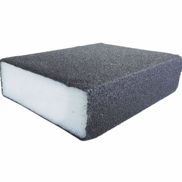 Burete abraziv 4 fete,100 x 70 x 25 mm, granulatie 80g [1]