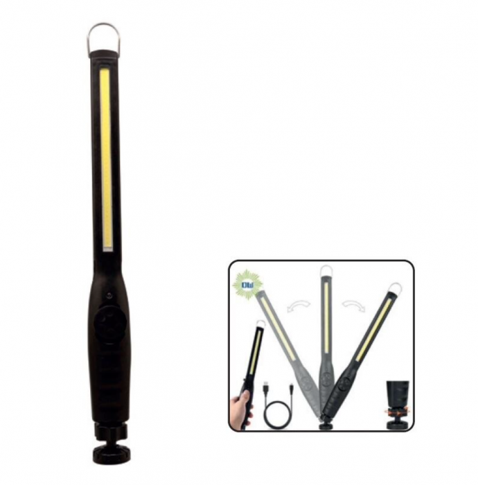 Lanterna de lucru cu acumulator Strend Pro Worklight CWL1128, COB 300 lm, 1200mAh, magnet, USB [3]