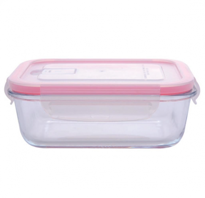 Caserola cu capac etans Strend Pro MagicHome BSG2, volum 650 ml, 17x13x6 cm, sticla borosilicata [1]