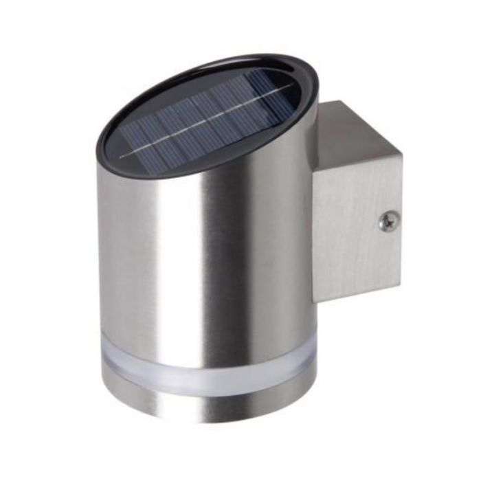 Lampa solara de perete din otel inoxidabil, strend pro, 9x12x14 cm, 2 led-uri [1]