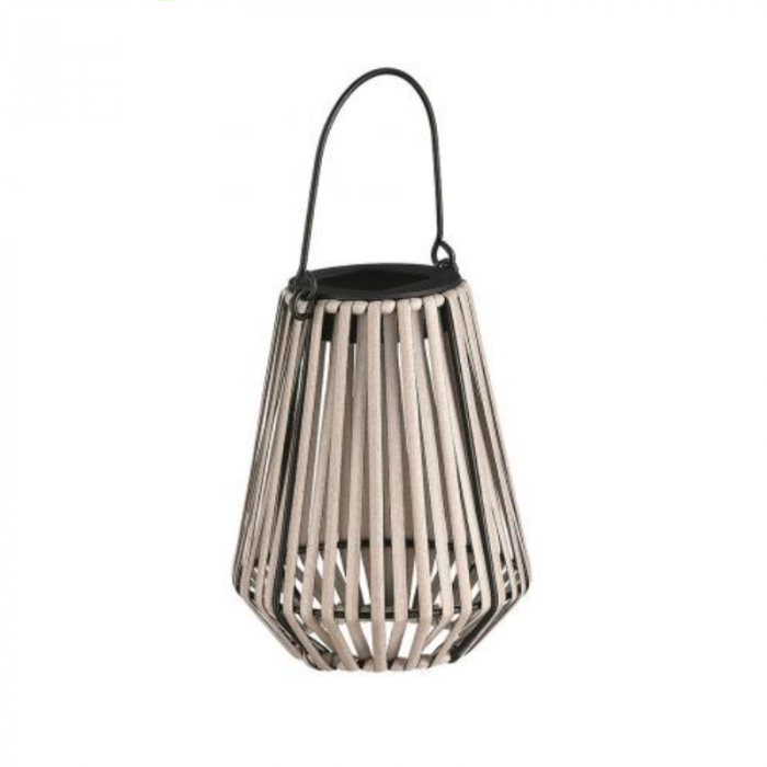 Lampa solara de gradina din ratan, lumina calda, 12x12x14 cm, Strend Pro [1]