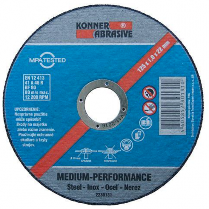 Disc debitare metal inox profesional Koner 125x1mm [1]