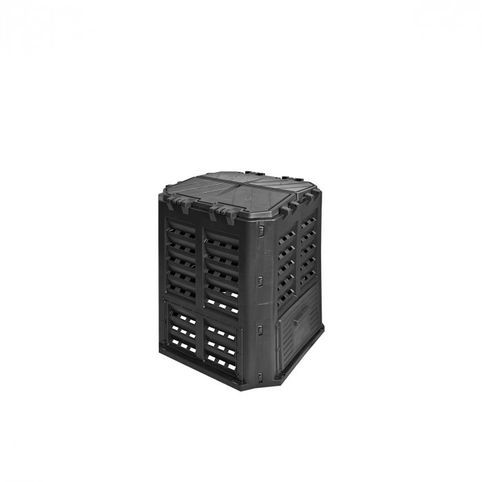 Compostor 360 litri, negru, 689 x 689 x 839 mm [1]