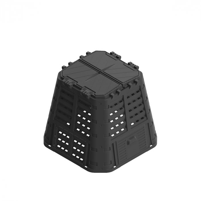 Compostor 480 litri, negru, 933x933x800 mm [1]