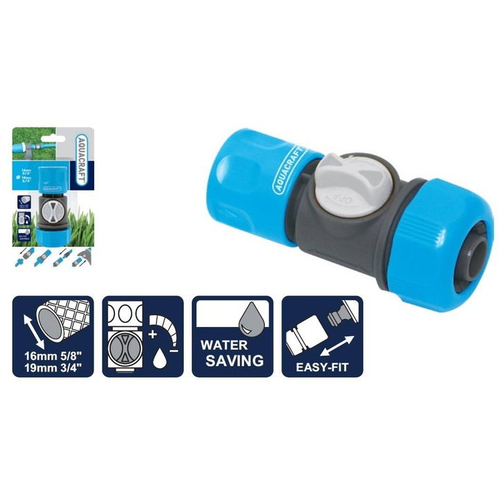 Conector furtun Aquacraft 550262, 1/2", comutator reglare debit [2]