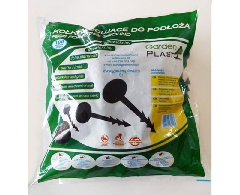 Cui plastic, fixare folii, tip harpon, set 50 buc, 25x100 mm [4]