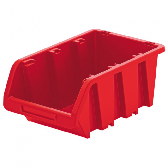 Cutie depozitare plastic, ecobox, 200x335x155 mm, rosu [1]