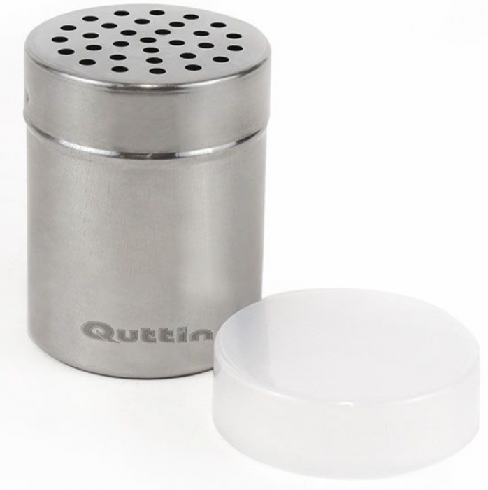 Cutie pentru condimente cu sita, inox, capacitate 200 g,  6x6x8cm, Quttin [1]