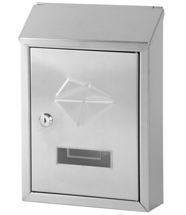 Cutie postala din inox cu deschidere frontala, Strend Pro, 305x215x70 mm [1]
