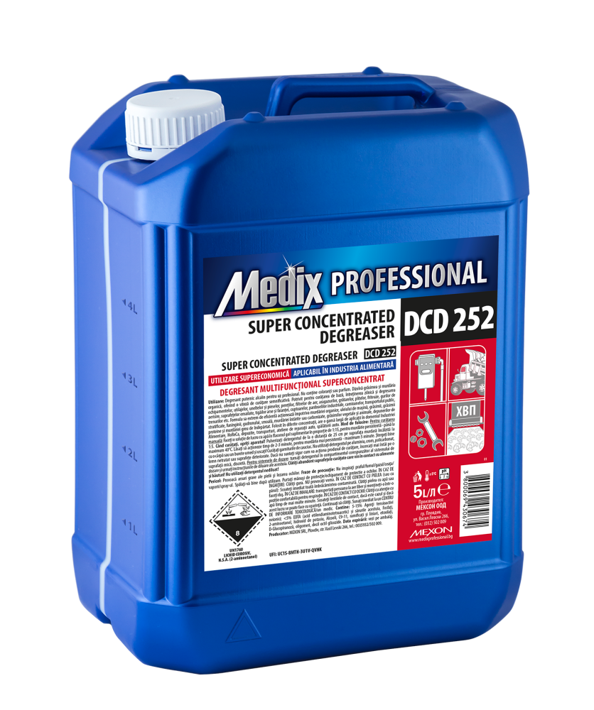 Degresant super concentrat, foarte alcalin, pentru utilizare profesională, 5 litrii, Medix Professional [1]