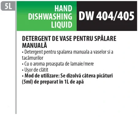 Detergent de vase concentrat cu parfum de lamaie pentru spălatul manual al veselei cu ingredient antibacterian, 5 litrii, Medix Professional [2]