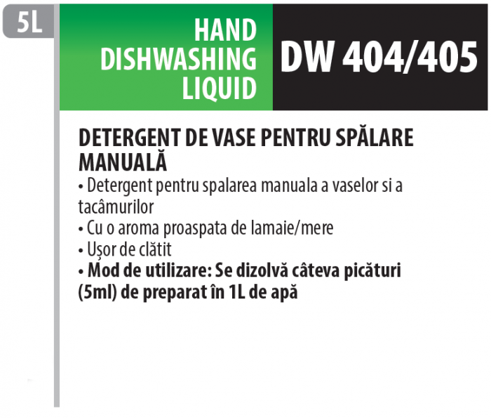 Detergent de vase concentrat cu parfum de mar pentru spălatul manual al veselei cu ingredient antibacterian, 5 litrii, Medix Professional [2]
