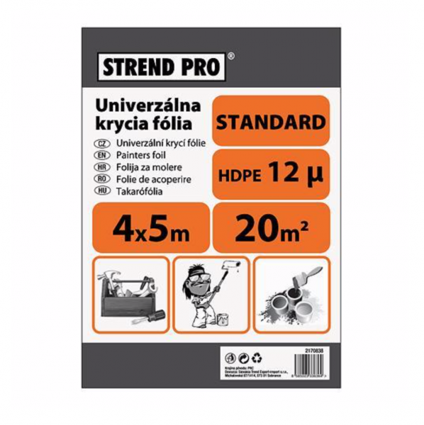 Folie de protectie pentru zugravit 4x5 m, "hdpe" 12µ [1]