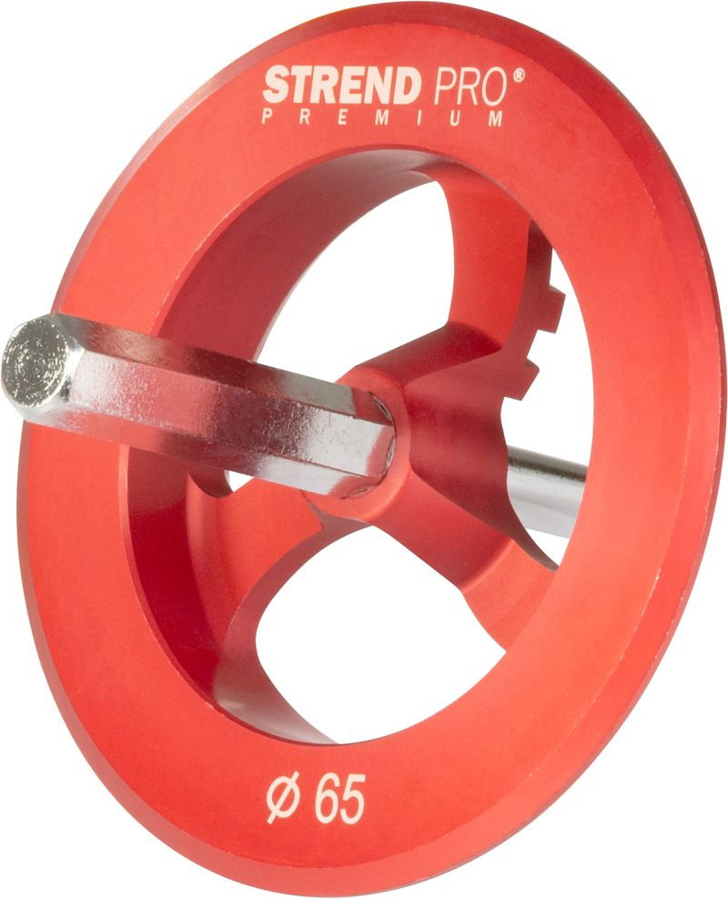 Freză găurire polistiren și vată minerală Strend Pro Premium, 65 mm, metalică [2]