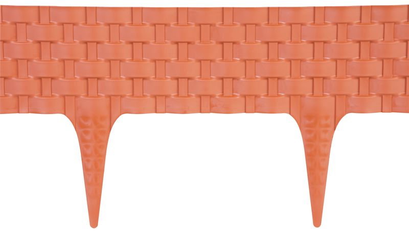 Gard pentru gradina din plastic flexibil, set 3 buc, 800x100/200 mm, 2.40 m [5]
