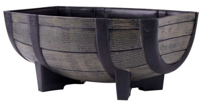 Ghiveci decorativ, Strend Pro Woodeff 817, efect lemn natur, 41x29x19 cm [1]