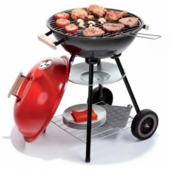Gratar carbuni Strend Pro Globus, cu capac, 47x45x72 cm [1]