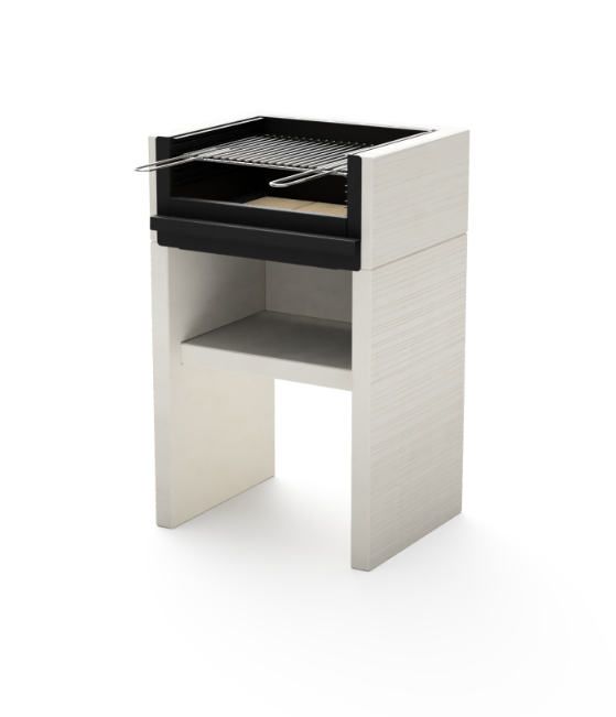 Gratar pentru gradina, Barbecue Venit Flex, din beton si otel,  59 × 47 × 106 cm [1]
