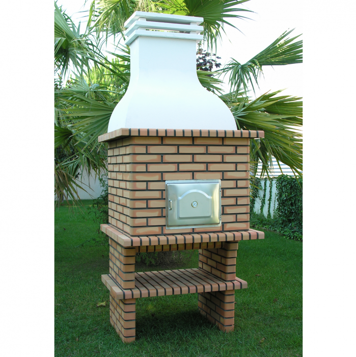 Cuptor pentru gradina, Luxor Royal, din beton si caramida, 107 × 94 × 271 cm [2]
