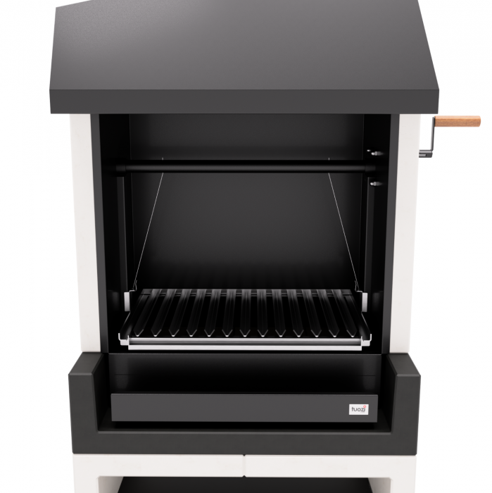 Gratar pentru gradina Tuozi Barbecue Kitaway Otte Argentinian din beton si otel, 84 × 63 × 206 cm [2]