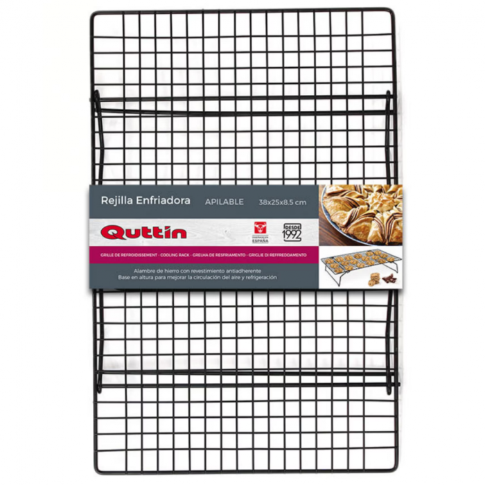 Gratar pliabil pentru racire produse patiserie 38 x 25 x 8.5 cm, Quttin [1]