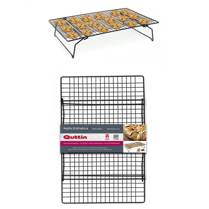 Gratar pliabil pentru racire produse patiserie 38 x 25 x 8.5 cm, Quttin [3]