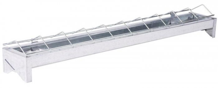 Hranitoare liniara din metal Strend Pro Zn, 50 cm pentru pui [1]