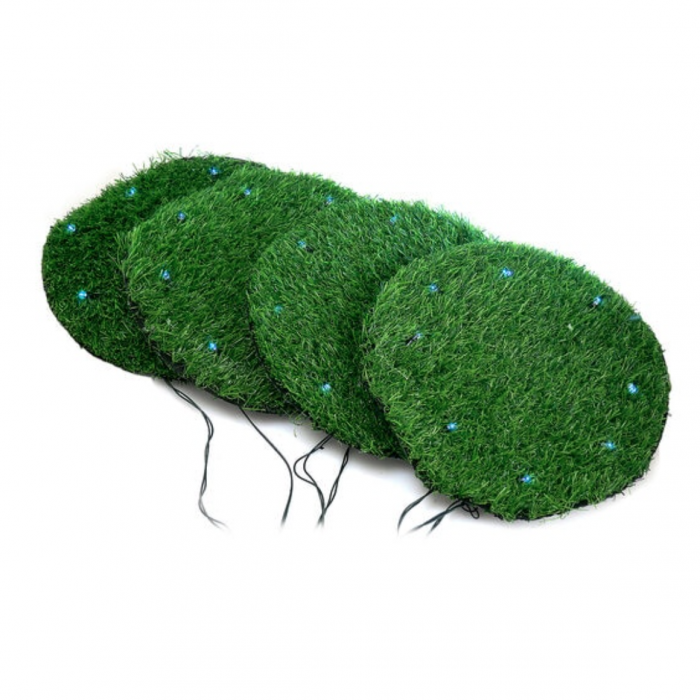 Lampa solara pentru gradina, 4 placi iarba, 4x 8 LED, AA, 24 cm [1]
