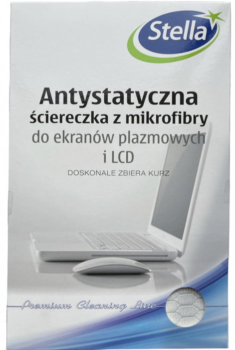 Laveta microfibra antistatica pentru monitoare, televizoare si alte produse de sticla, 30x40 cm, Stella [1]