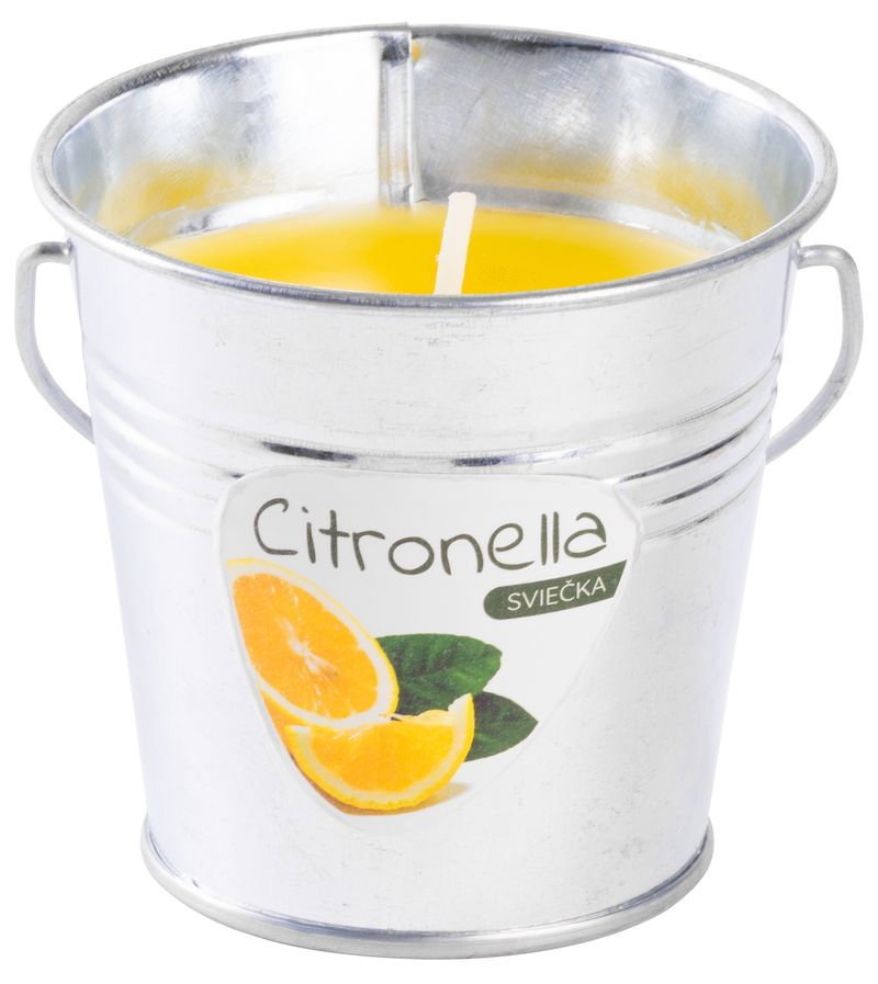 Lumanare anti tantari parfumata, in suport metalic tip galetusa, Citronella, 80 gr, 11 ore durata de ardere [1]