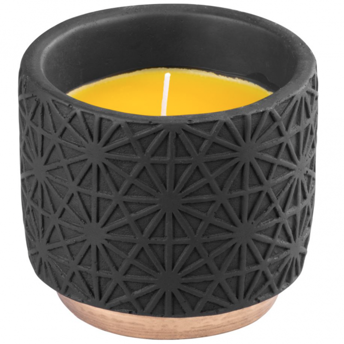 Lumanare parfumata Strend Pro Citronella, 200 g, in suport decorativ negru [1]