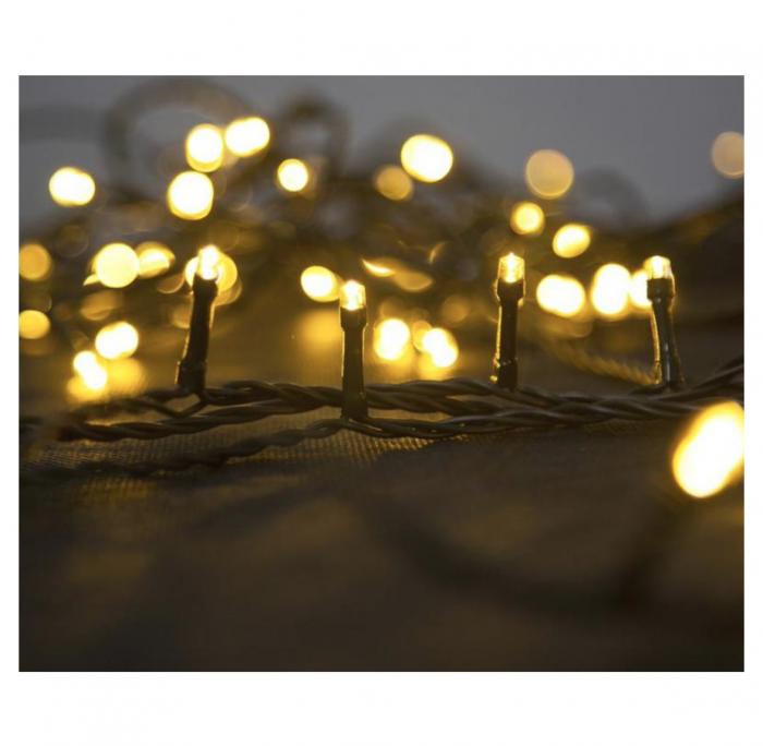 Lumini de craciun pentru brad, 14 metri, 8 programe,lumina calda, 320 led-uri, ip44 [1]