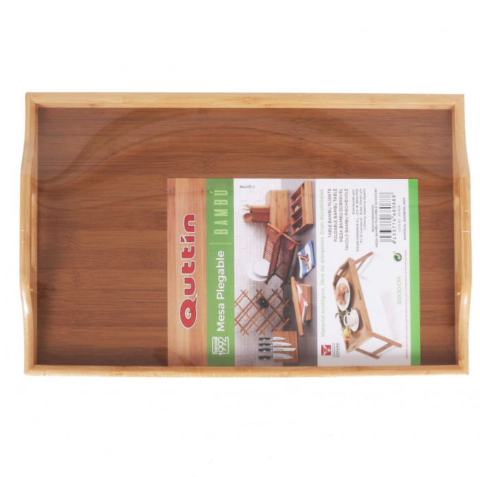 Masuta bambus, pentru servire la pat, lungime 50 cm x latime 30 cm, Quttin [2]