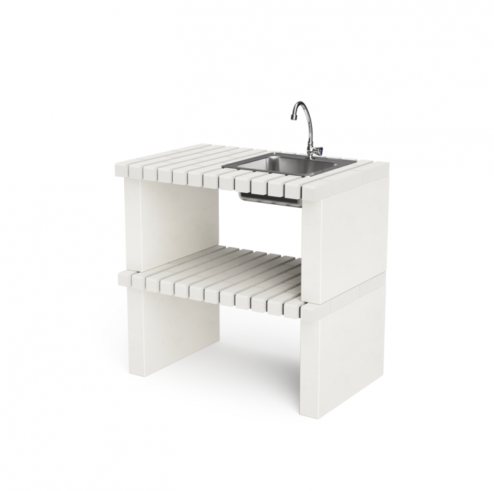 Modul pentru gradina chiuveta Nazca din beton si caramida, 86.5 × 58 × 80 cm [1]