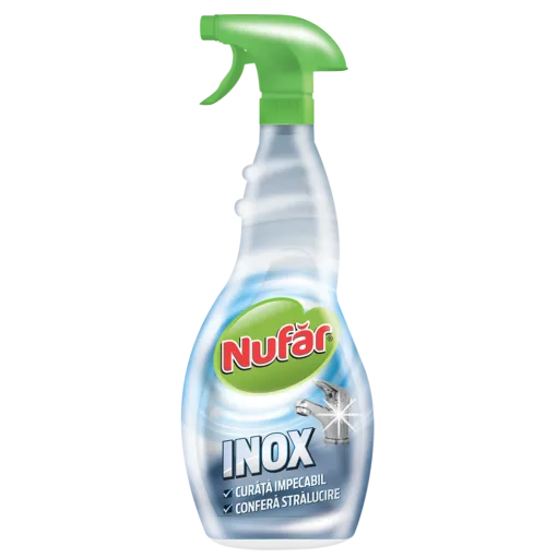 Solutie pentru curatarea suprafetelor si obiectelor din inox, Nufar spray 500 ml [1]