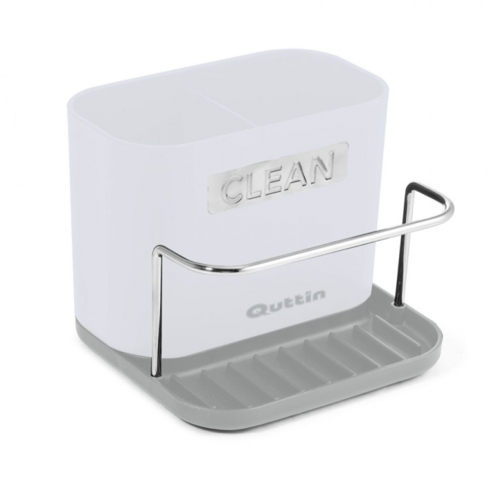Organizator pentru chiuveta din bucatarie, Quttin, alb, 13.5x12x10.8cm [1]