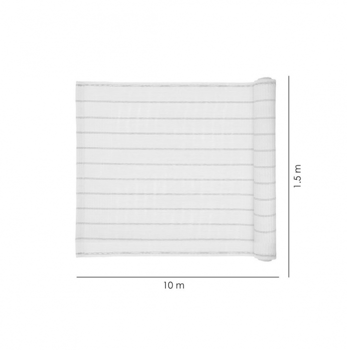 Paravan pentru balcon, terasa, gard, bej, 185 g/m2, UV, 10x1.5 m [4]