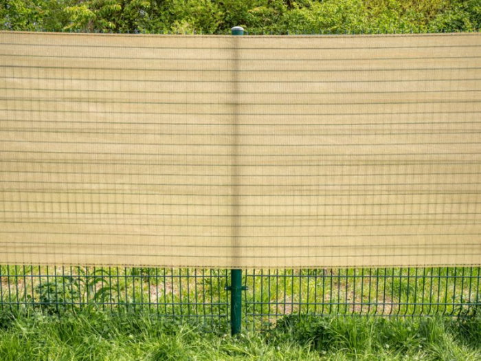 Paravan pentru balcon, terasa, gard, bej, 185 g/m2, UV, 5x1.5 m [6]