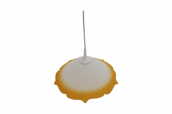 Pendul Szaffi , 1X E27, culoare sticla orange in degradeu, lungime cablu 1,2m [1]