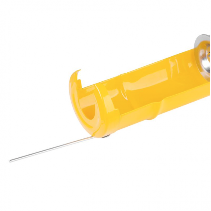 Pistol pentru silicon, metalic, galben, profesional, 225mm, Strend Pro [3]