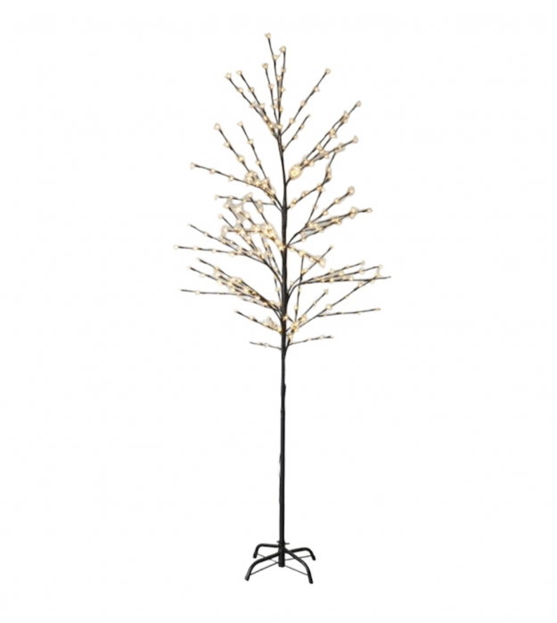 Pom decorativ luminat, MagicHome, tip CIRES inflorit, 192 LED-uri, lumina calda, inaltime 1.80 metrii, 230 V, 50 Hz, IP44 [1]