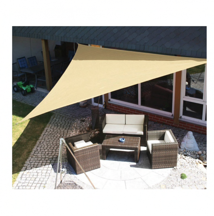 Prelata de soare, umbrire triunghiulara 3.6m x 3.6m x 3.6m [3]