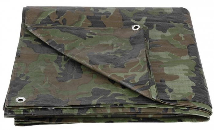 Prelata impermeabila camuflaj 80g/m2 02x04m Strend Pro, camuflaj [1]