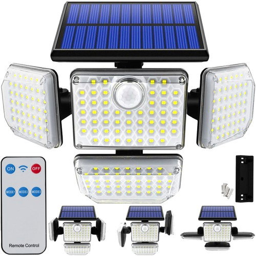 Proiector led 9W cu panou solar si baterie de 2400mAh, IP65, 171 leduri, 20x29x10 cm, Izoxis [1]