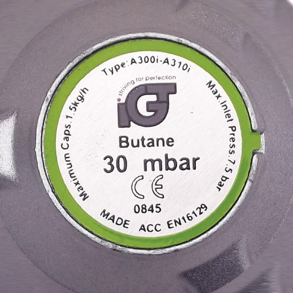 Regulator de presiune gaz A310i standard 300mm (CL) avizat IGT CE + 1.5m furtun + 2 coliere [2]