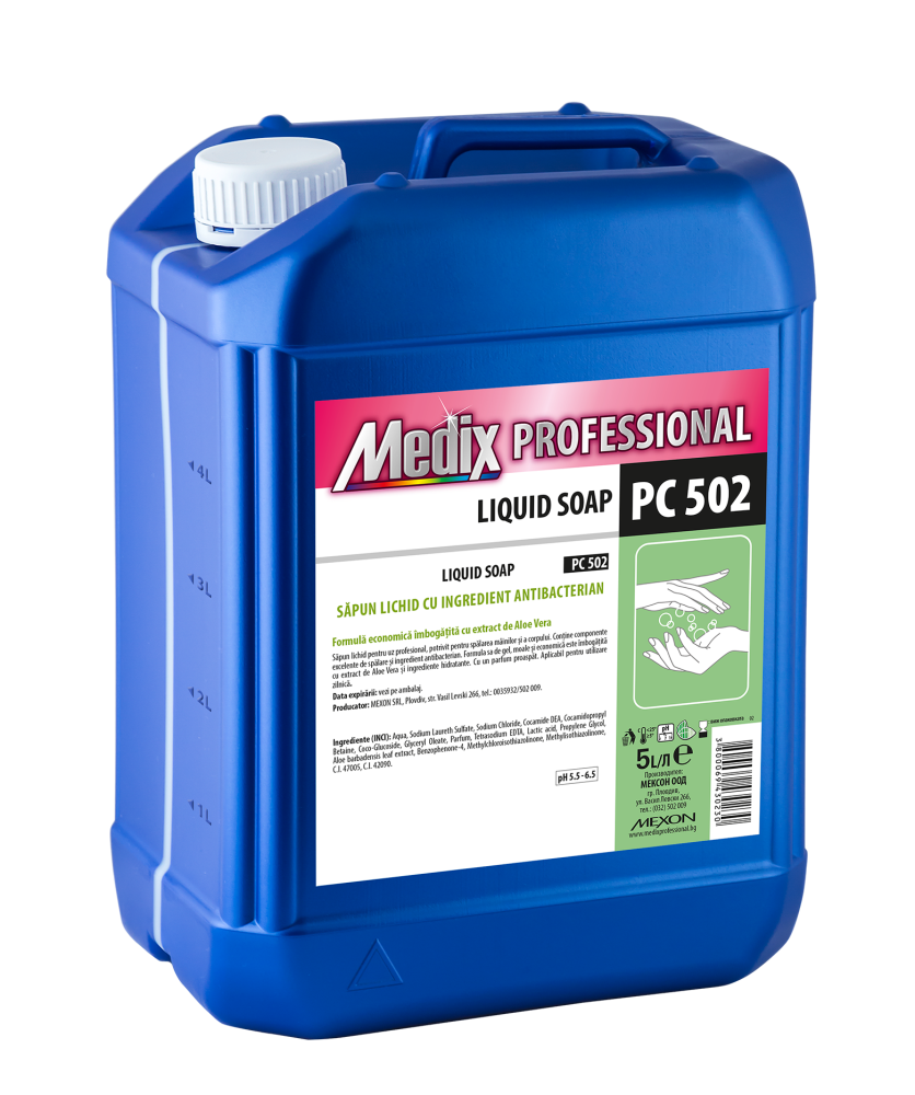 Sapun lichid antibacterian cu aloe vera, 5L, Medix Professional [1]