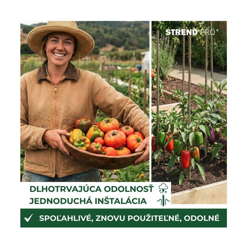 Set 10 araci bambus Garden KBT, 900 mm, pentru plante și roșii [4]
