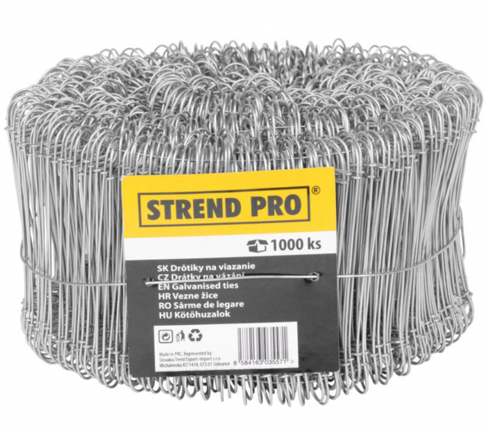 Set 1000 bucle de sarma, pentru legat otel beton, 1.1x140 mm [1]